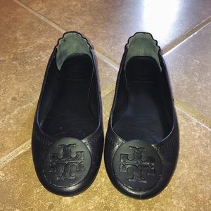 Black Tory Burch Minnie Ballet Flat